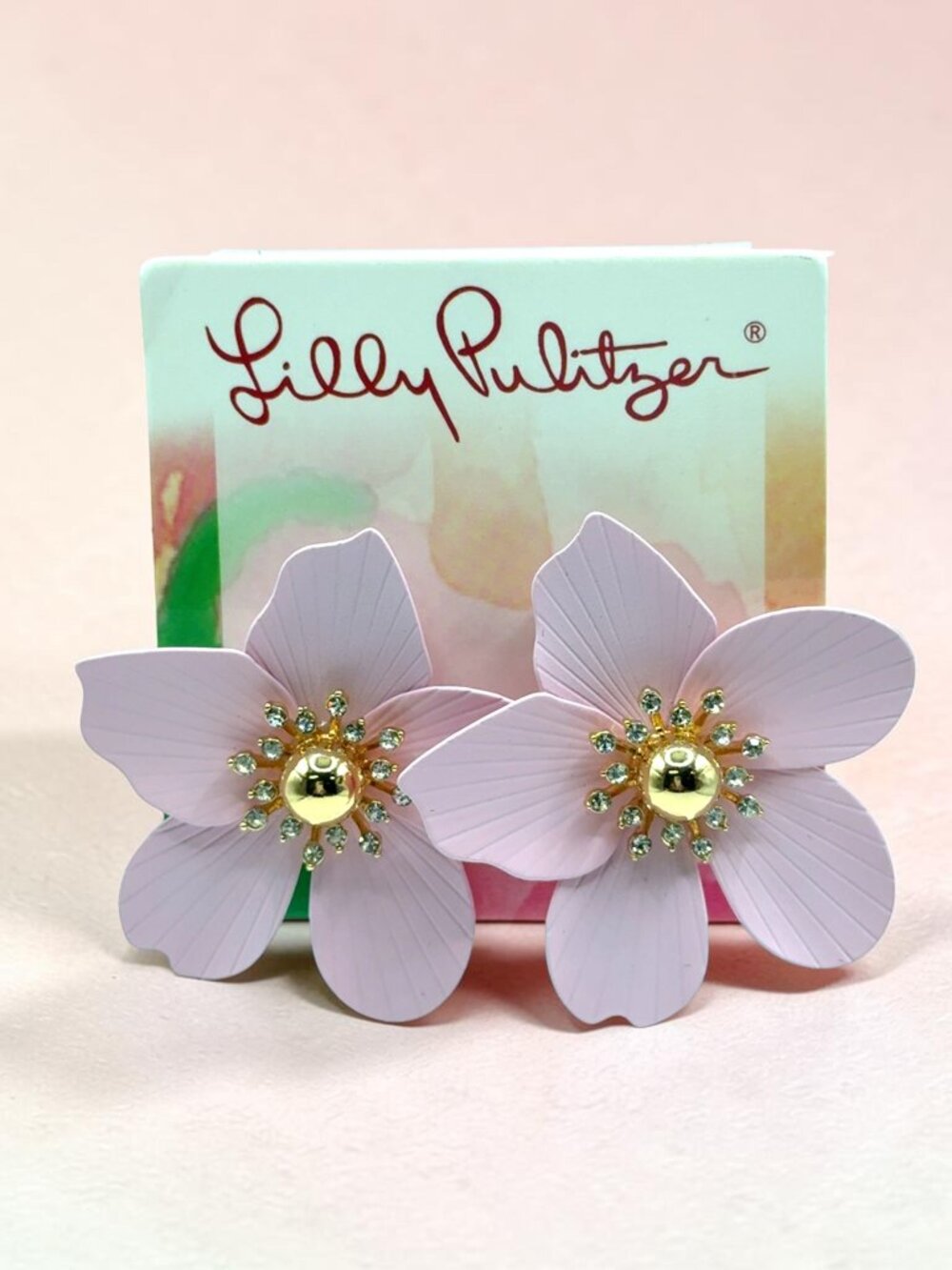 Lilly Pulitzer Pink Flower Earrings